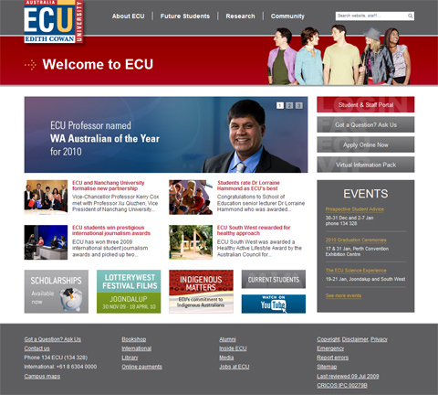uni-ecu-homepage
