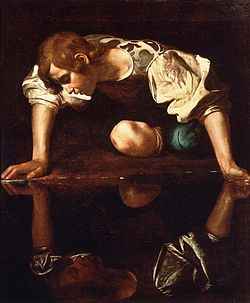 Narcissus by Caravaggio (Galleria Nazionale d'Arte Antica, Rome)